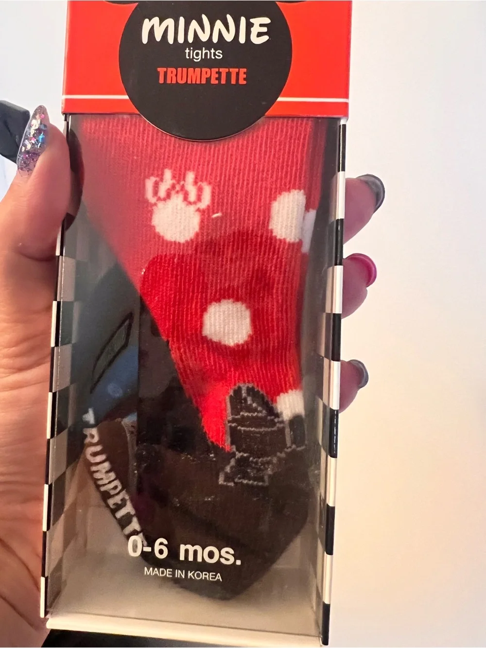 Disney Minnie Polka Dot Tights for Babies 0-6 months